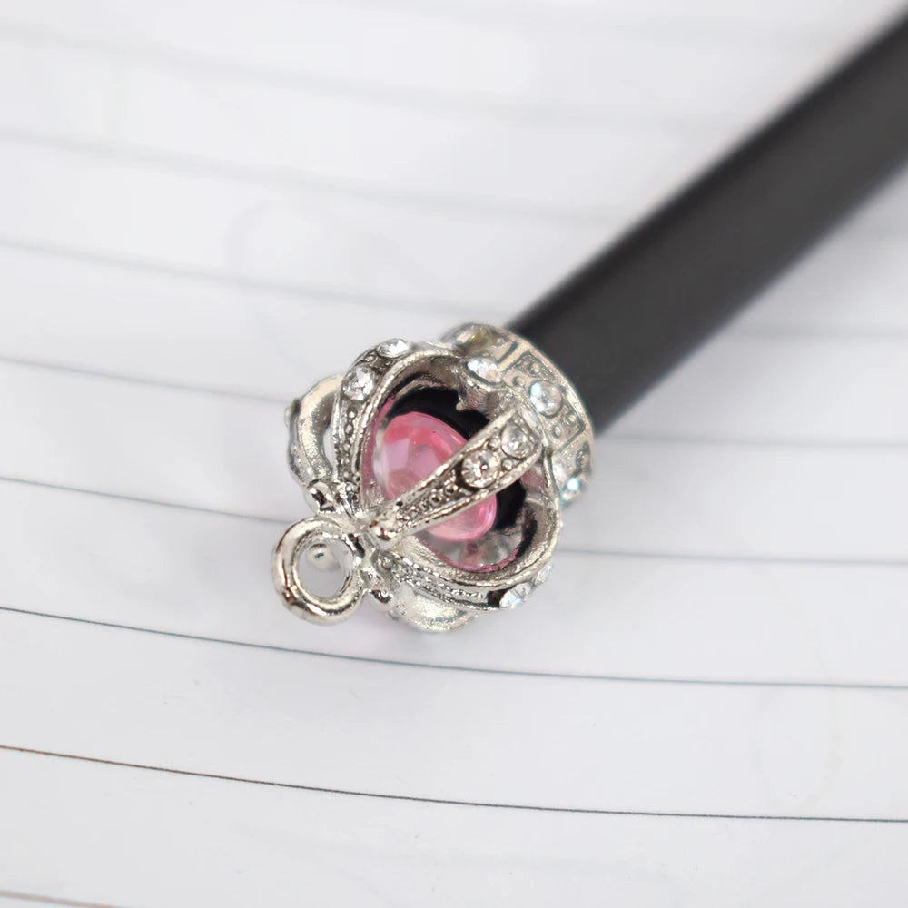 Pencil Crown Diamond Color Pencil Stationery Items Drawing Supplies Cute Pencils For School Basswood Office School