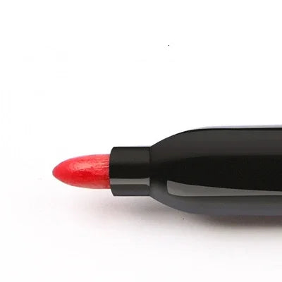 9 Pcs/Set Permanent Marker Pen Fine Point Waterproof Ink Thin Nib Crude Nib Black Blue Red Ink 1.5mm Fine Color Marker Pens