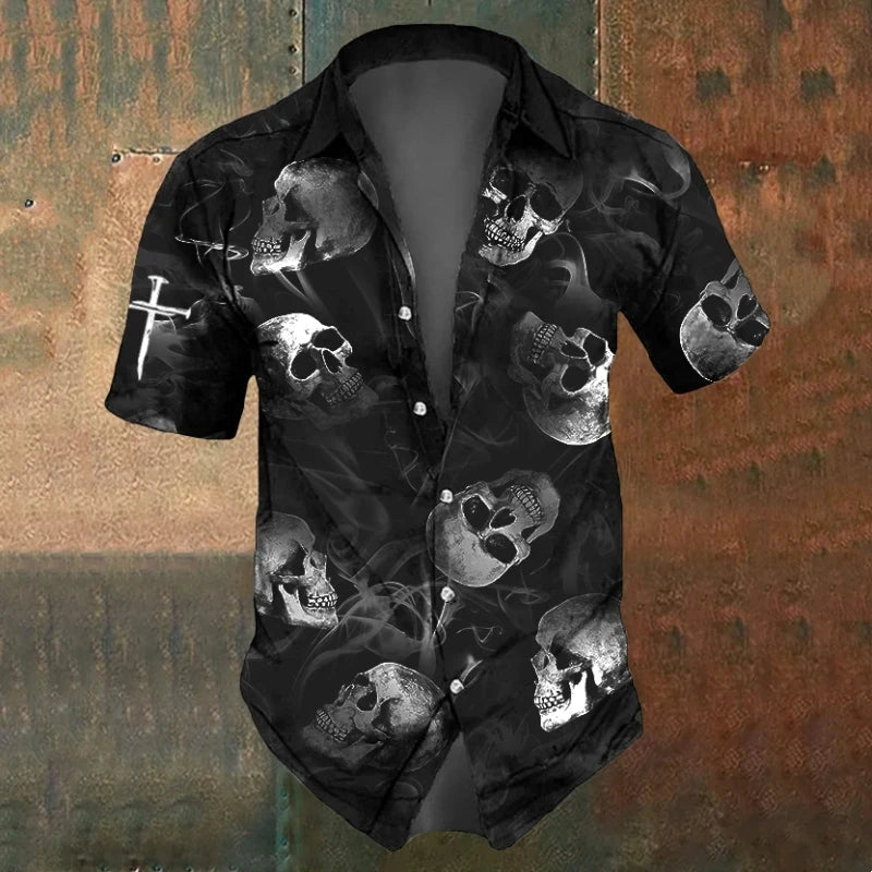 Short Sleeve Skull Shirt