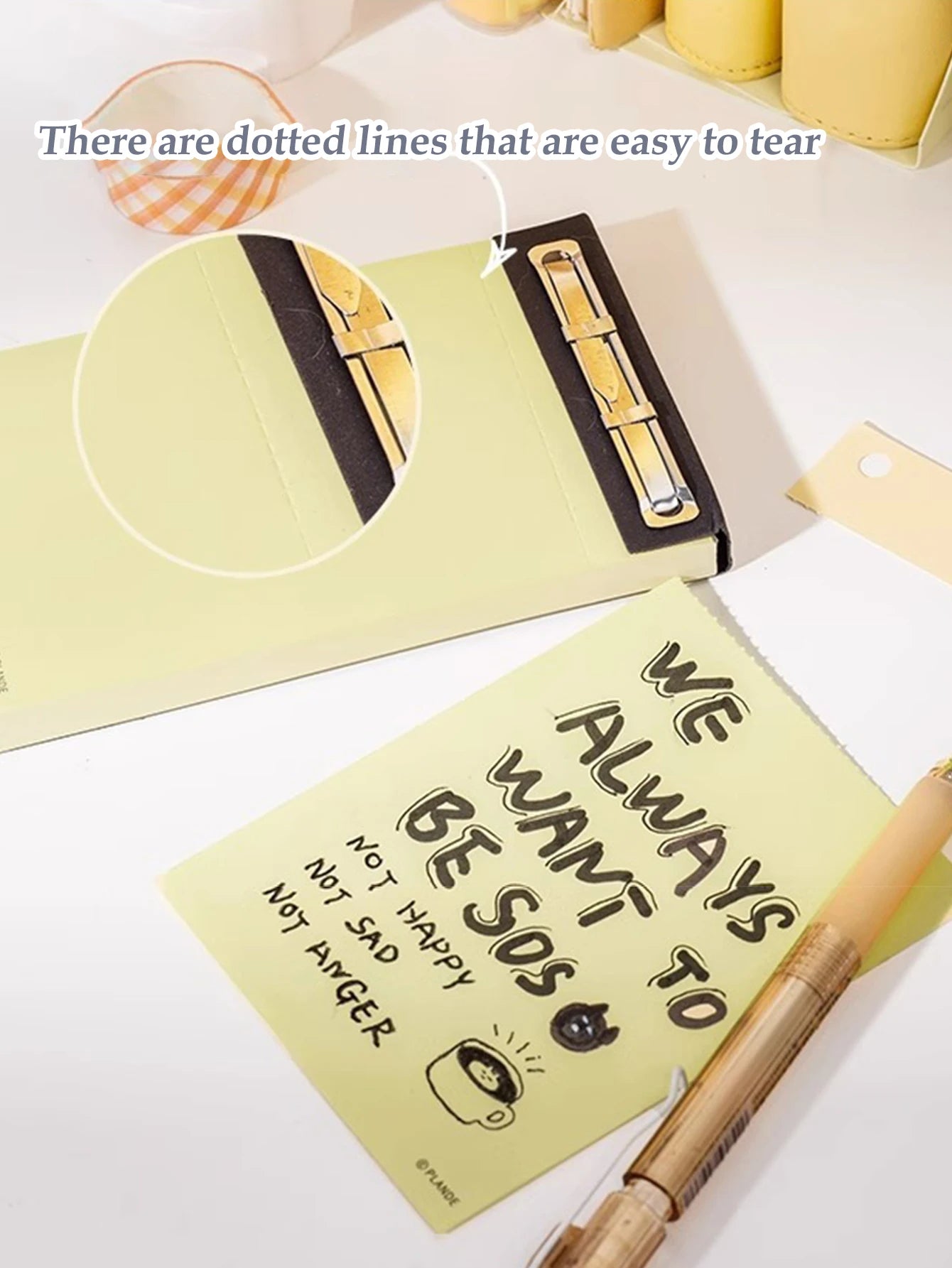 75 Sheets of Plande Note Book Can Be Torn Student Study Memo Hand Account Non-adhesive Notepad Blank Note Book Pocket Stationery