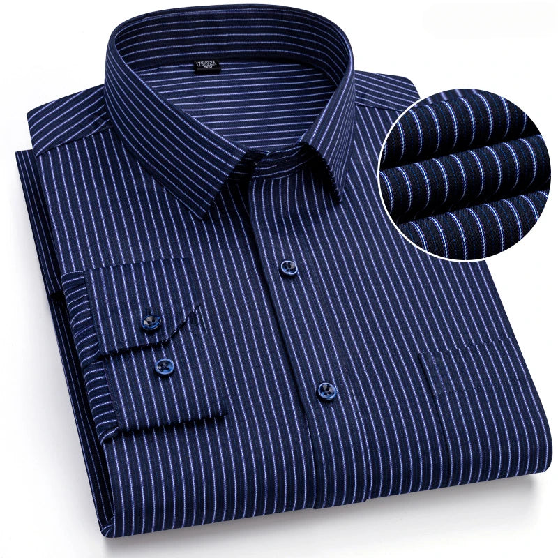 Elegants Casual Slim Fit Cotton Long-Sleeve shirts