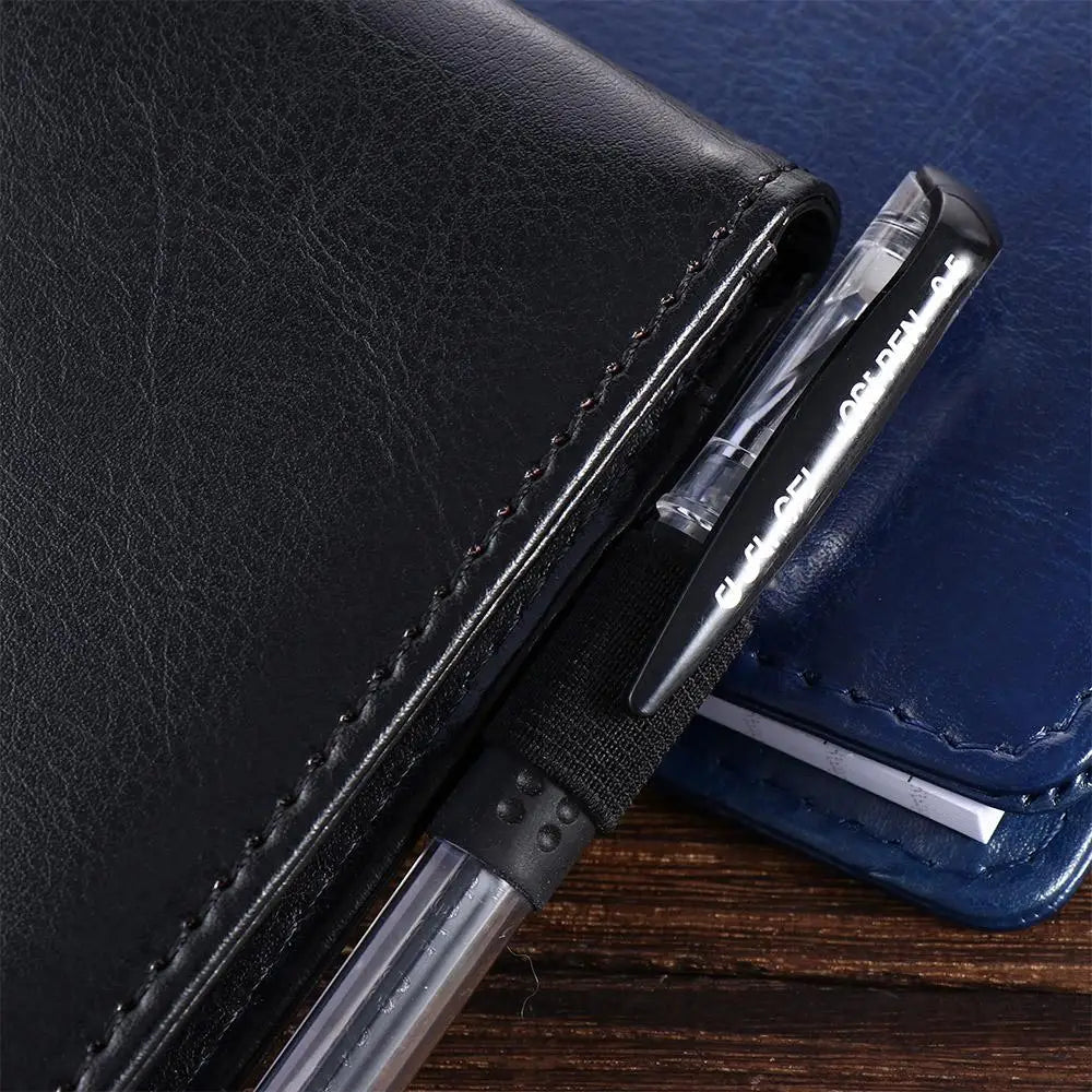 Office School Supplies Diary Small Memo Pads Leather Cover A7 Notebook Mini Notepad Business Memos Pocket Planner