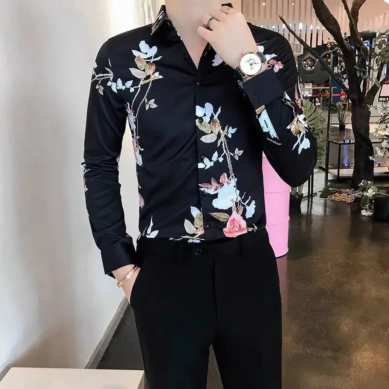 Long Sleeve Printed Shirt