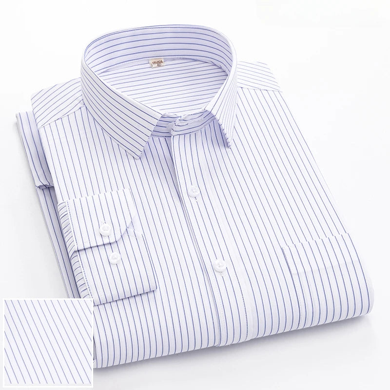 Elegants Casual Slim Fit Cotton Long-Sleeve shirts