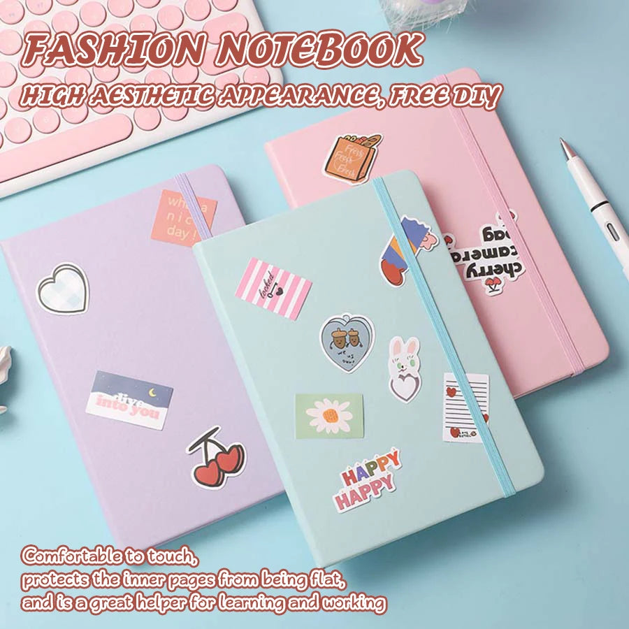 A5 Business with PU Notebook, Student Notebook, 200 Pages, Handcrafted Bookbook, Handcrafted Bookbook, Comes with Memo Paper