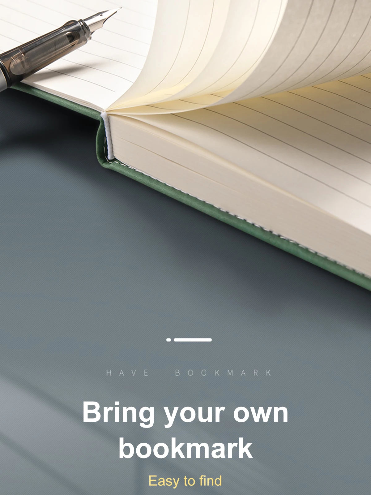 A5 Notebook Student Planning Efficiency Book Business Office Work Conference Notepad 360 Pages 100GSM Font Leather Cover