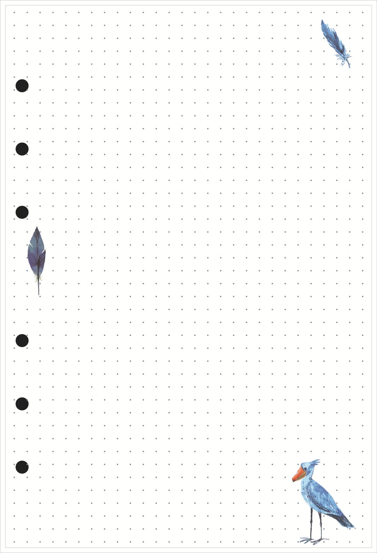 A5A6A7 45 Sheets Kawaii Loose Leaf Notebook Paper Refill Spiral Binder Index Inner PagesGrid Line Point Planner Sketchbook