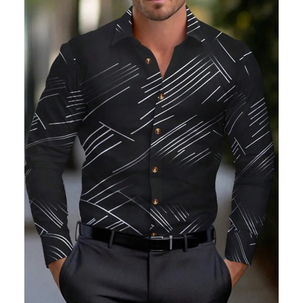 Hawaiian Shirts Comfortable 3d Print Casual Long Sleeve