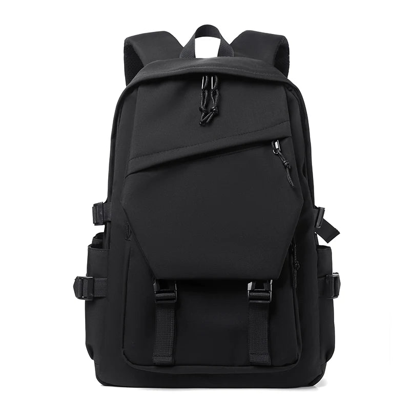 Simple solid color backpack, travel backpack, plenty of storage space, very suitable for commuting, school, work and going out.