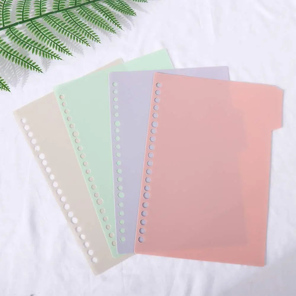 School Coil Book Bookmark B5 A5 A4 Diary Loose-leaf Inner Page Notebook Separator Page Binder Index Page Binder Index Dividers