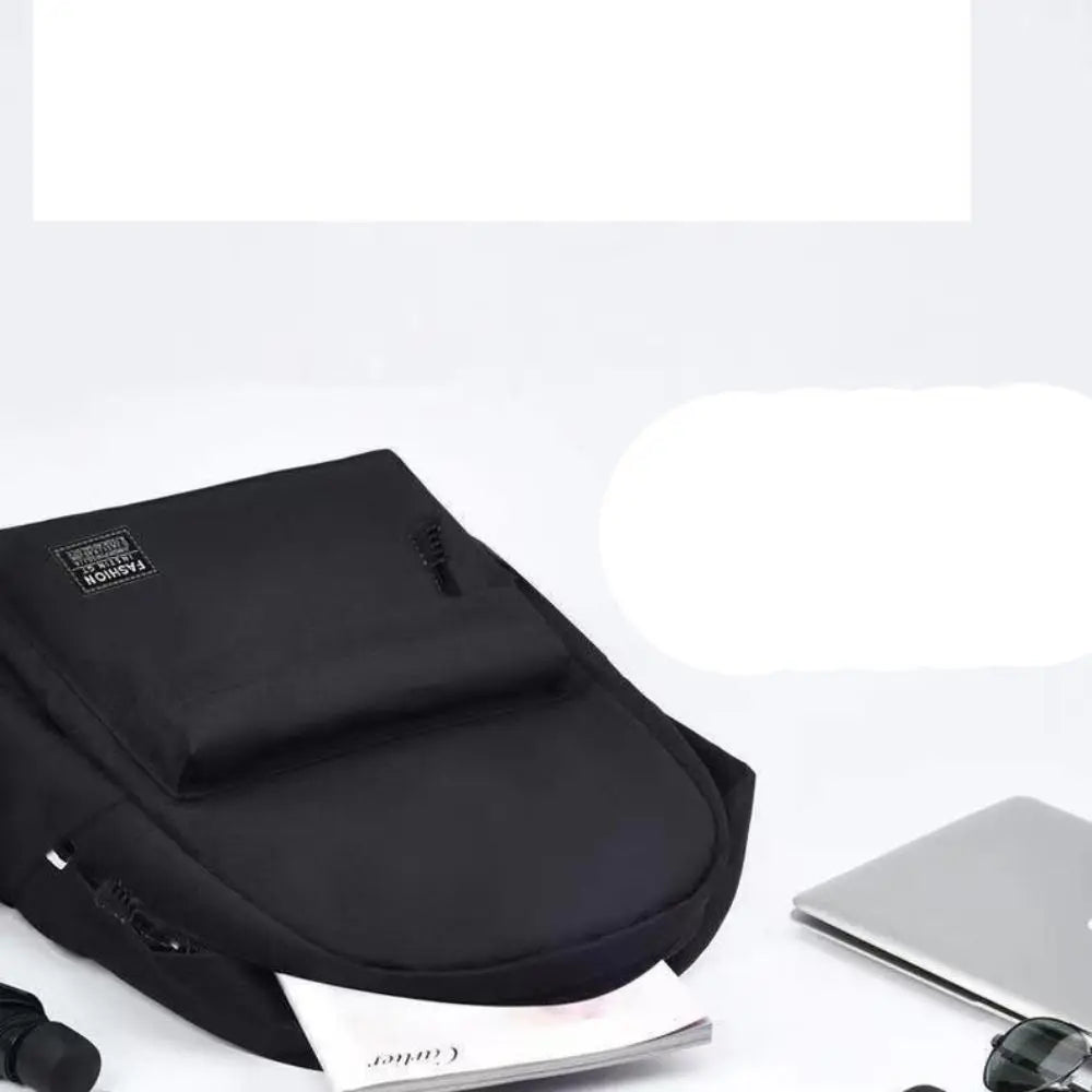 Trendy Men's Minimalist Backpack Versatile Backpack Large Capacity Student Backpack Computer Travel Bag Washable Backpack