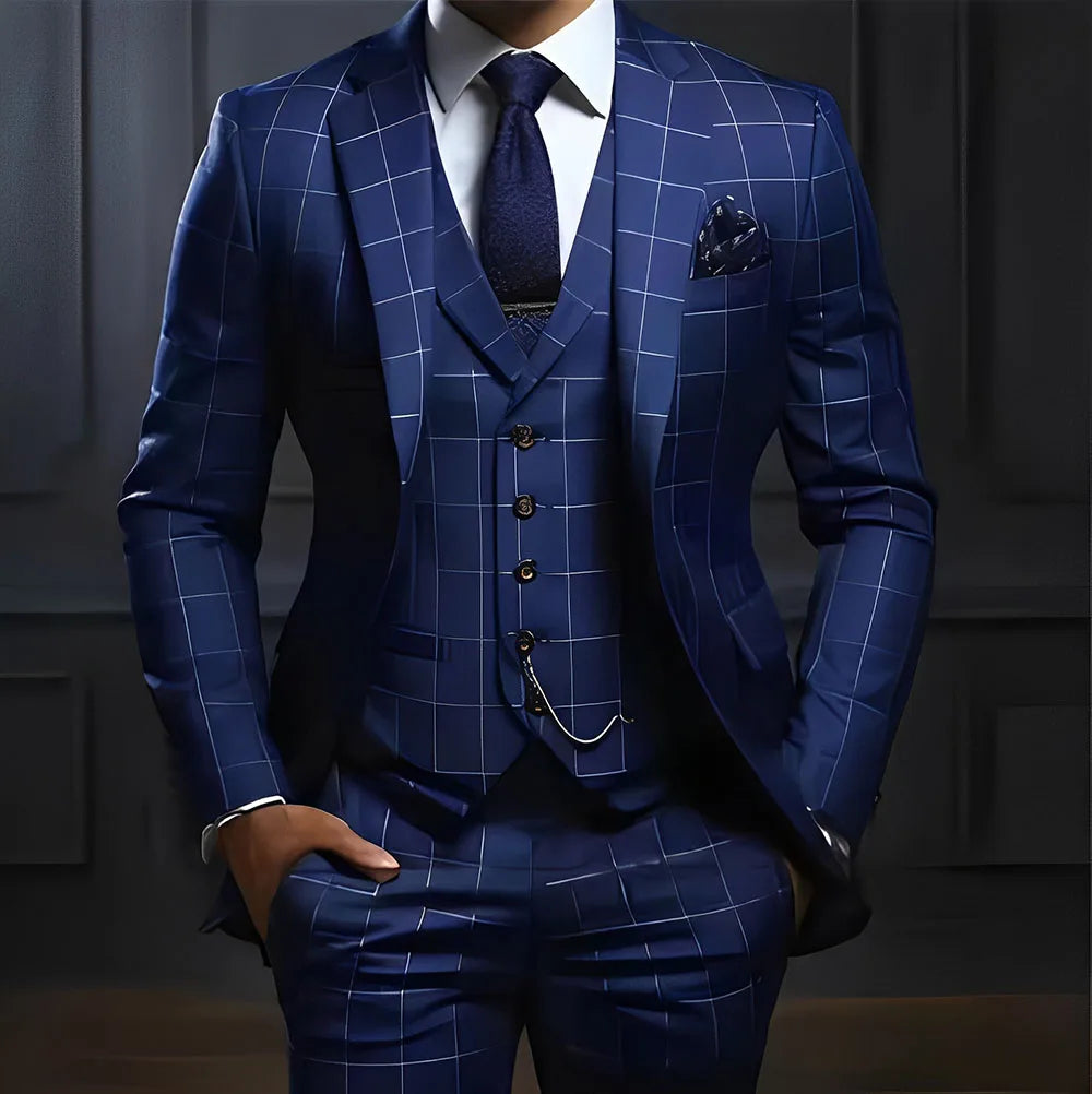 3 piece Formal Business Work Tuxedo Custom Color