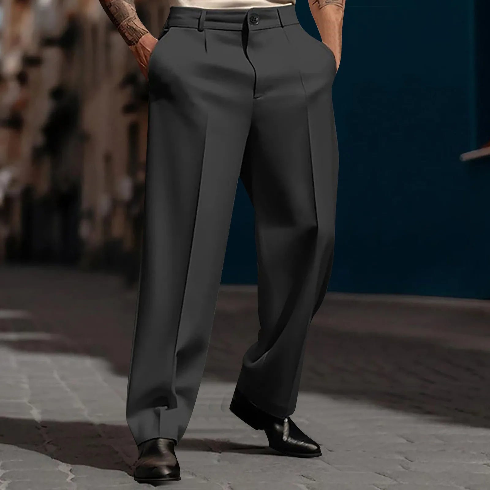 Straight Leg Breathable Fashionable Trousers