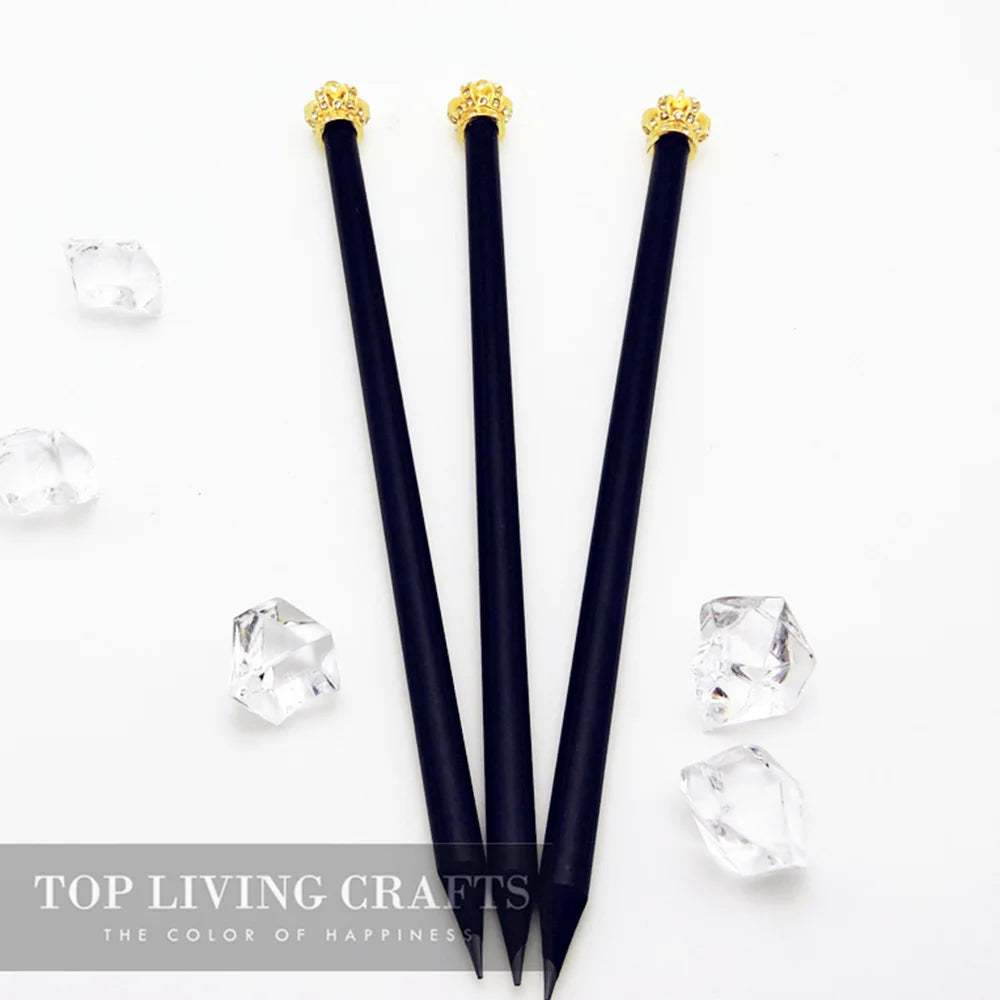 Pencil Crown Diamond Color Pencil Stationery Items Drawing Supplies Cute Pencils For School Basswood Office School