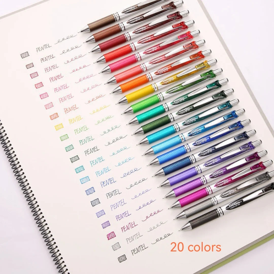 Pentel BLN75 Gel Pen Smooth And Quick-drying Press Water Pen For Students With 0.5mm Japanese Stationery
