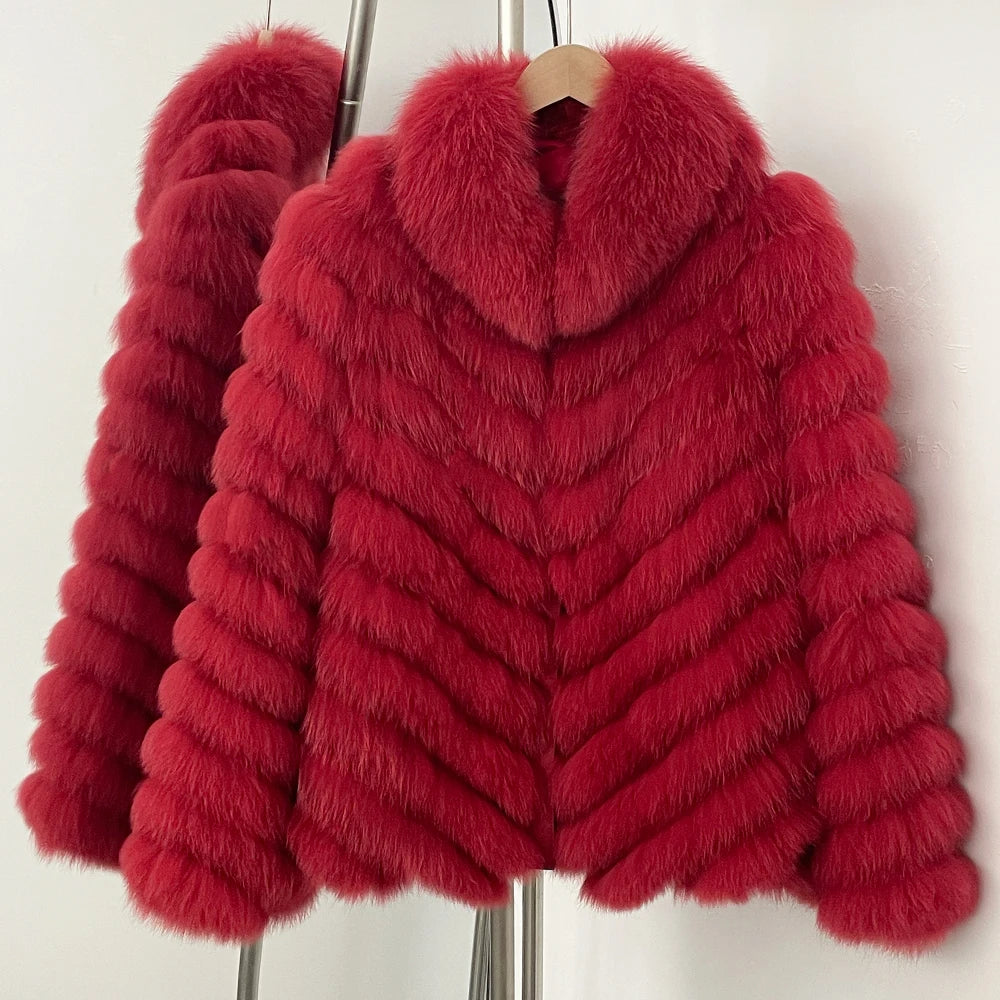 Fox Fur Coat Jacket