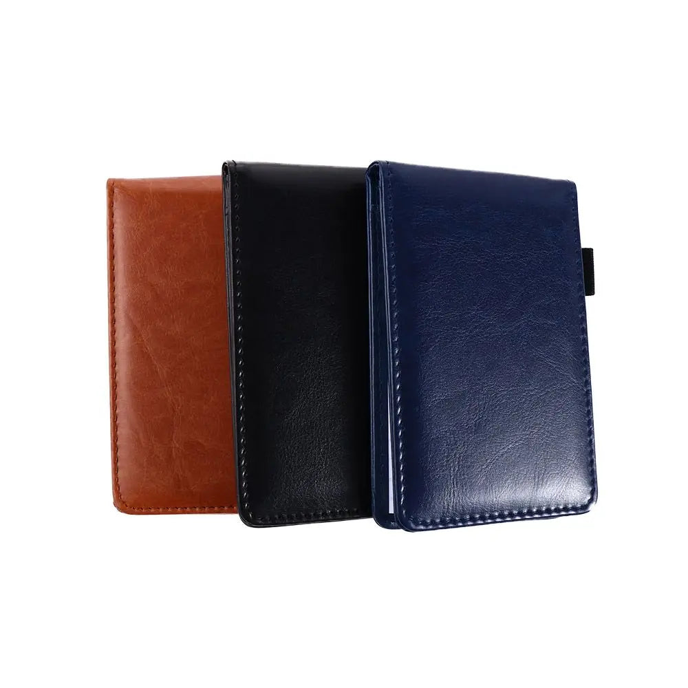 Office School Supplies Diary Small Memo Pads Leather Cover A7 Notebook Mini Notepad Business Memos Pocket Planner
