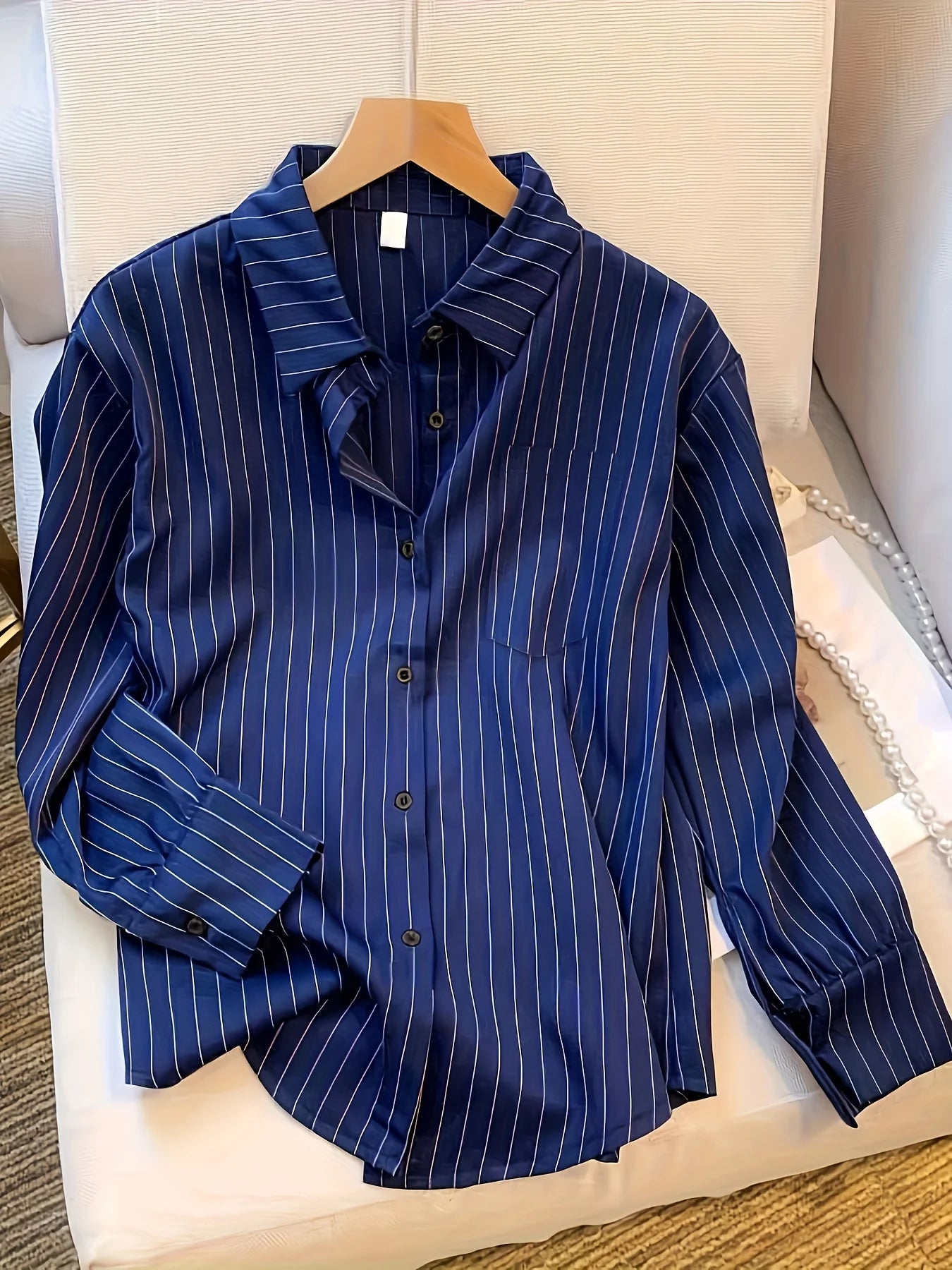 Striped Long Sleeve Shirt for Women
