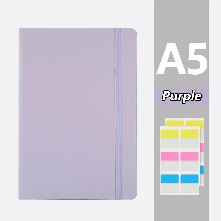 A5 Business with PU Notebook, Student Notebook, 200 Pages, Handcrafted Bookbook, Handcrafted Bookbook, Comes with Memo Paper