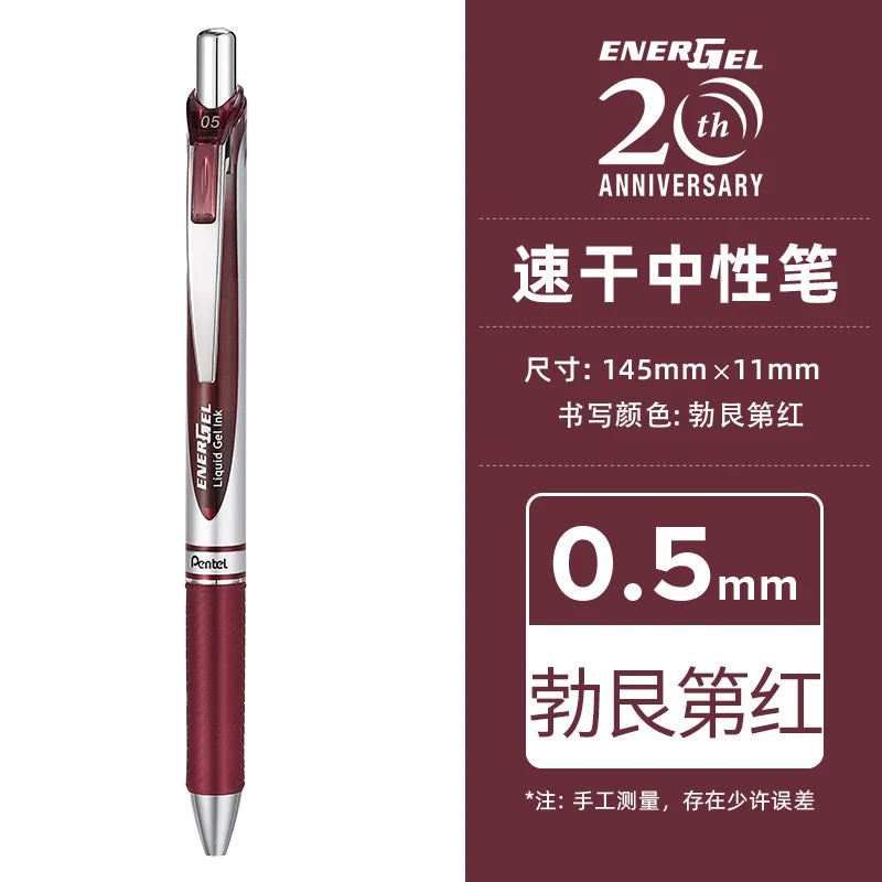 Pentel BLN75 Gel Pen Smooth And Quick-drying Press Water Pen For Students With 0.5mm Japanese Stationery