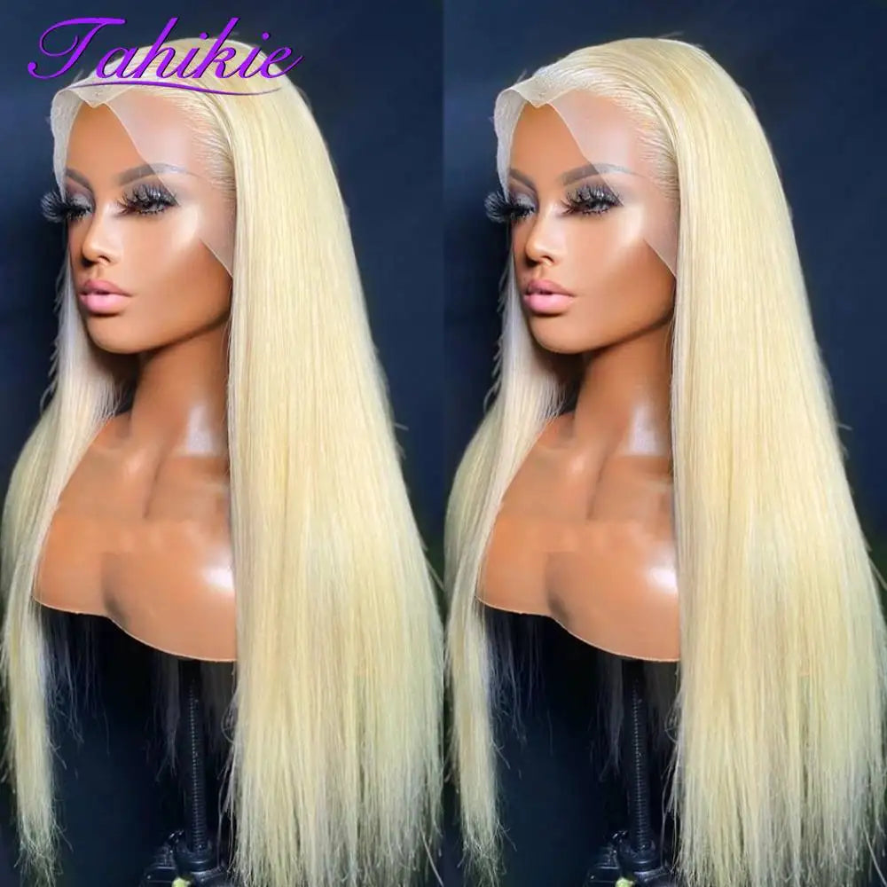 613 HD Lace Frontal Wig 13x4 13x6 360 Full Lace Transparent Honey Blonde Brazilian Straight Lace Front Human Hair Wigs for Women