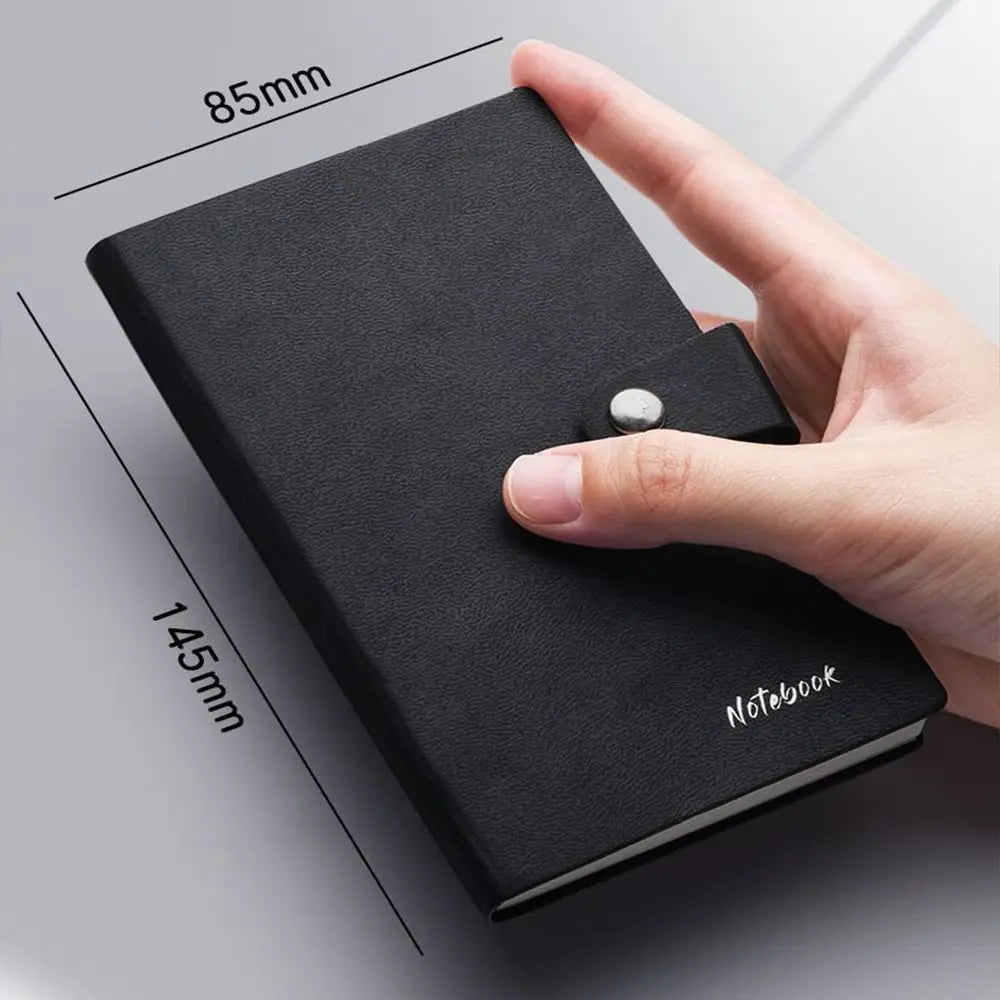 Simple Memo Diary Planner A7 Mini Notebook Scrapbooking Word Book Pocket Notepad PU Cover Thickening Business