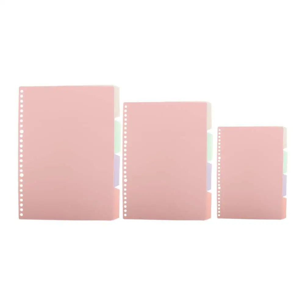 School Coil Book Bookmark B5 A5 A4 Diary Loose-leaf Inner Page Notebook Separator Page Binder Index Page Binder Index Dividers