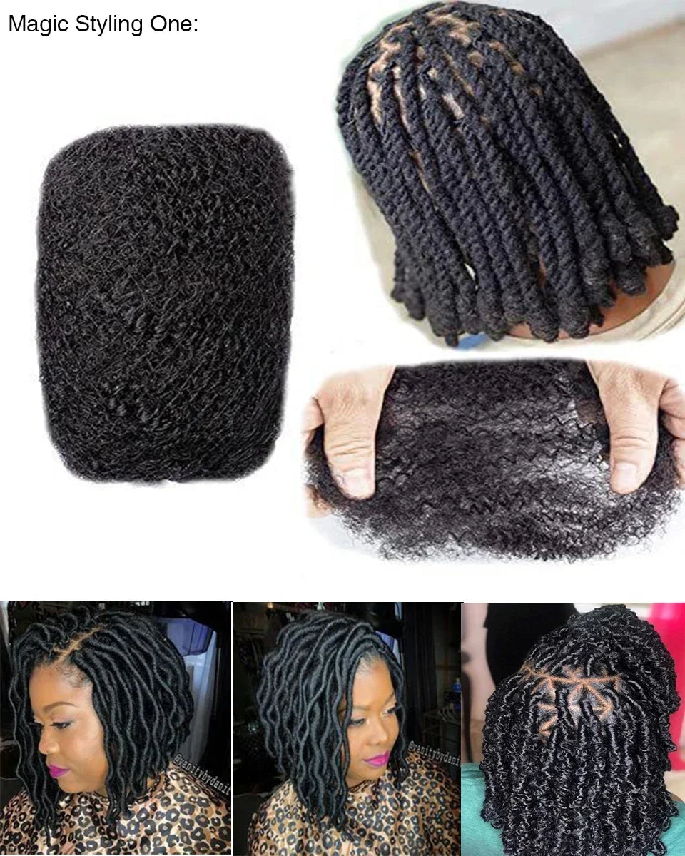 Best Quality QVR Afro Kinky Bulk Hair for Dreadlocks Affordable Sale Top Tight Kinkys for Loc Repair Twist Braiding 1 Pack 50g