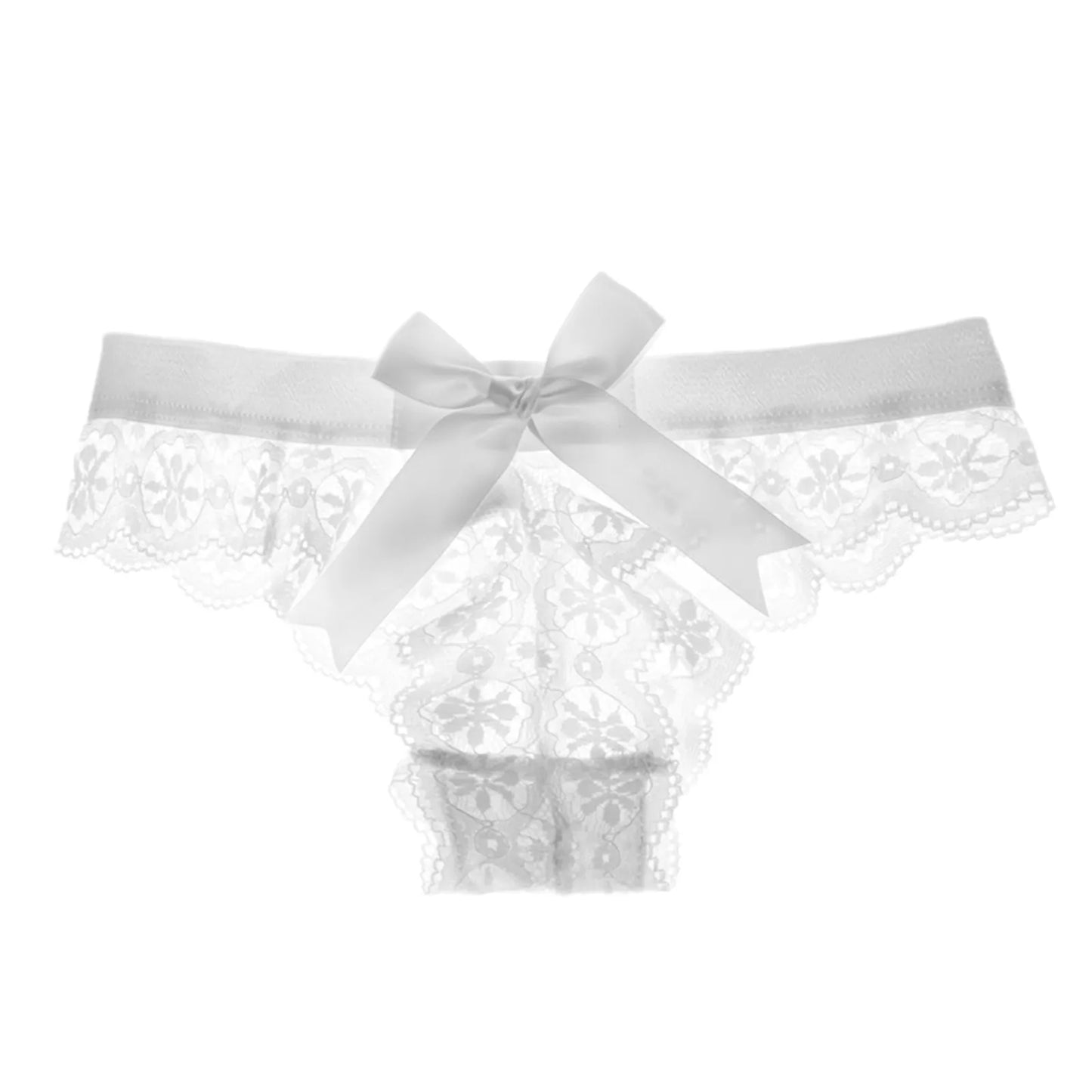 Seductive Thin Panties For Women Crochet Black Lace Panty Sexy Lace Up Hollow Out Solid Underwear Ropa Interior Sexi Mujer