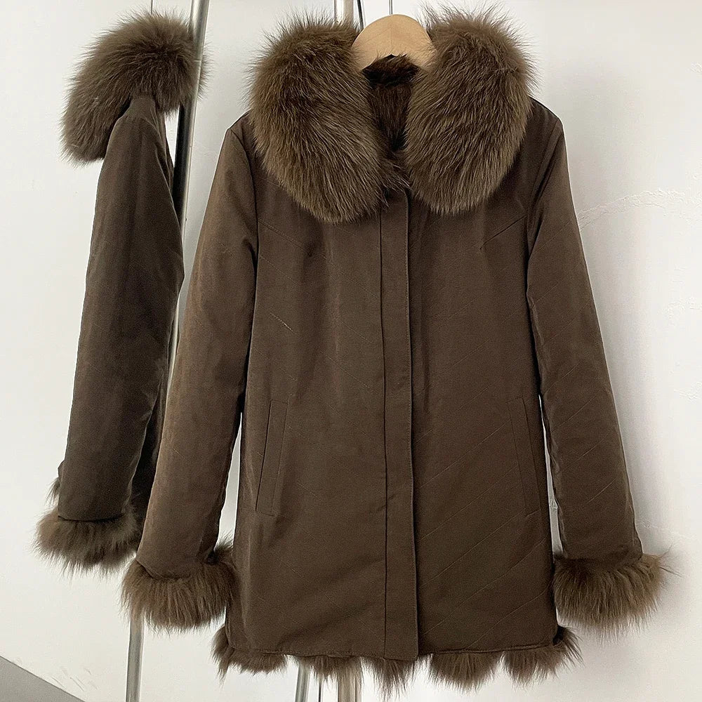 Fox Fur Coat Jacket
