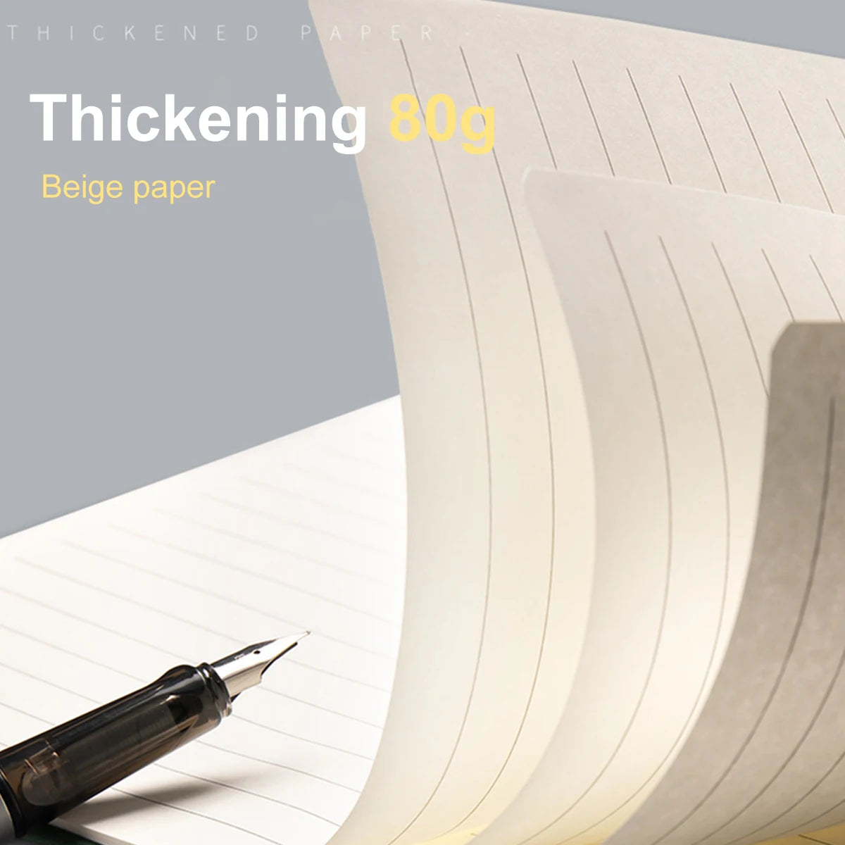 A5 Notebook Student Planning Efficiency Book Business Office Work Conference Notepad 360 Pages 100GSM Font Leather Cover