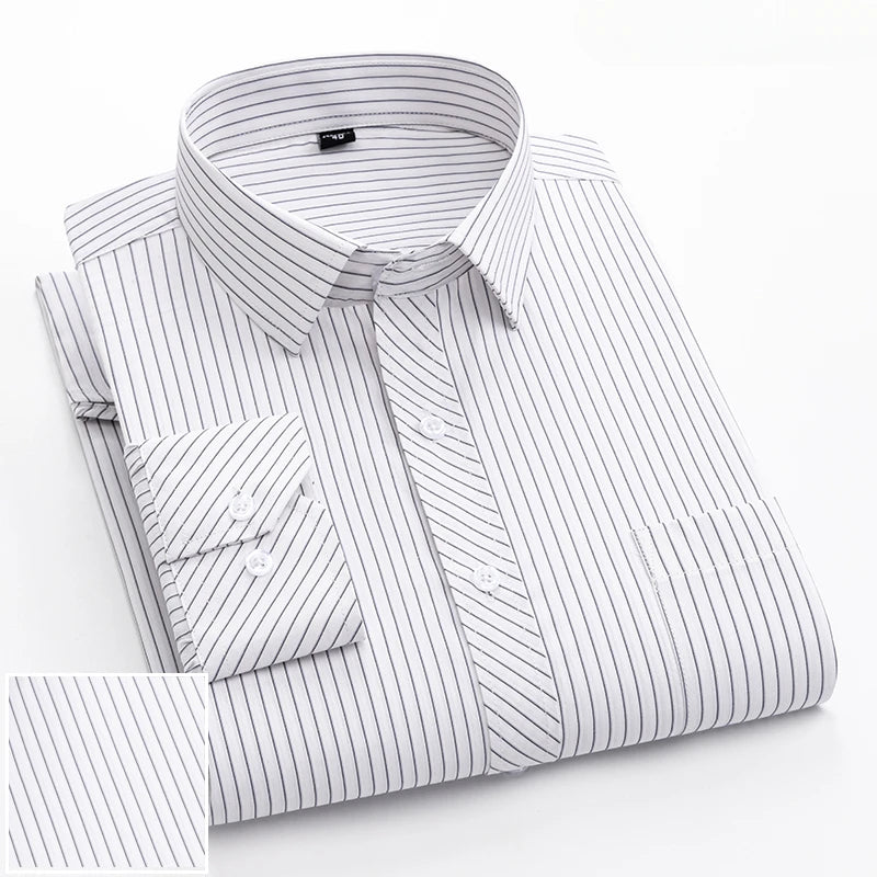 Elegants Casual Slim Fit Cotton Long-Sleeve shirts