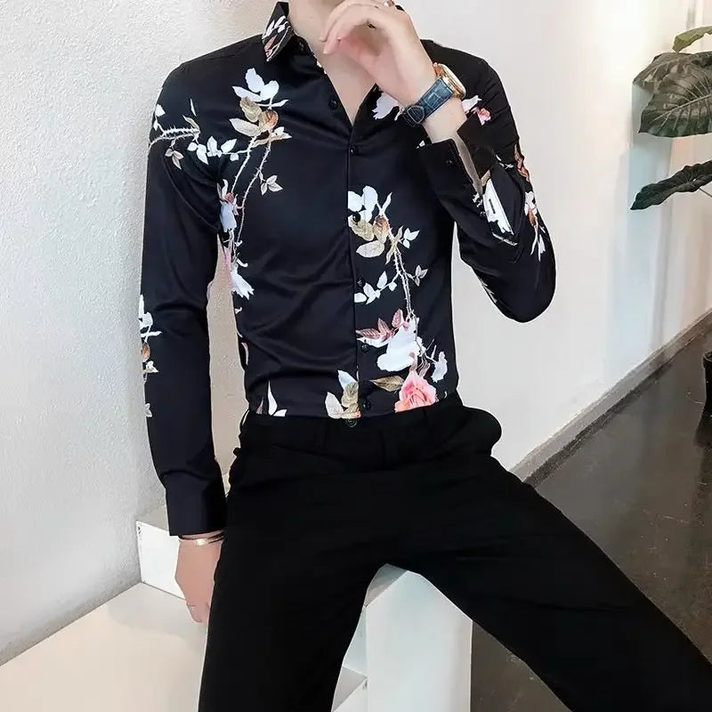 Long Sleeve Printed Shirt