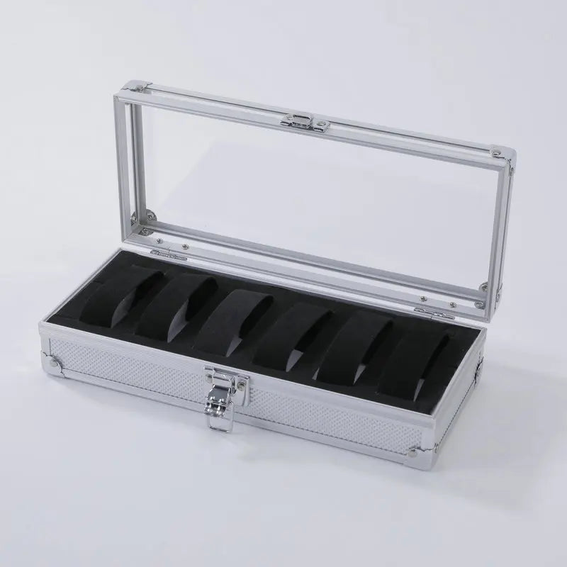 Girds Luxury Premium Quality Watch Box Aluminum Alloy Produc Pattern Storage Clock Box Collection Display Gift Boxes