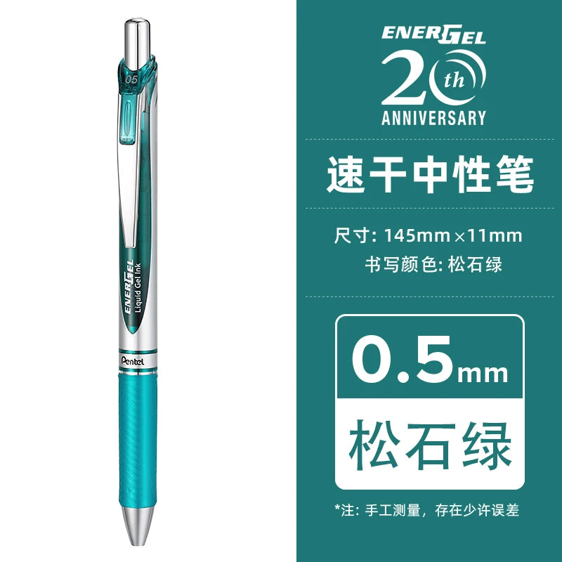 Pentel BLN75 Gel Pen Smooth And Quick-drying Press Water Pen For Students With 0.5mm Japanese Stationery