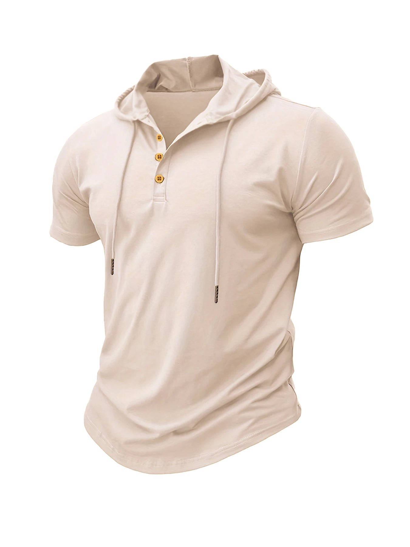 Slim Fitness Hooded Short-Sleeved Quick Dry T-Shirt