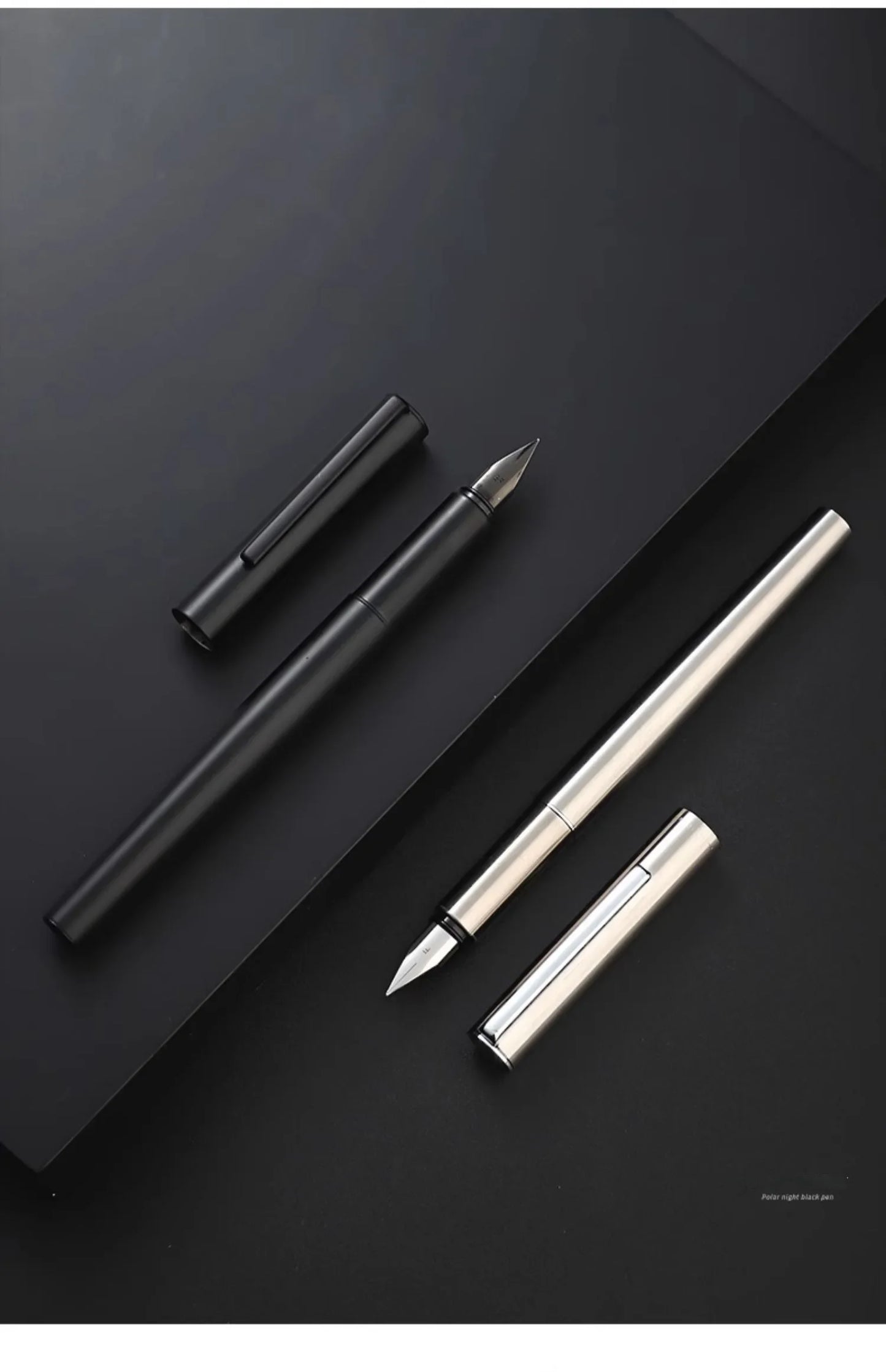 Jinhao 35 Fountain Pen All Steel Luxury Quality EF/ F Nib Calligraphy Writing Pen Stationery Business Office School Supplies
