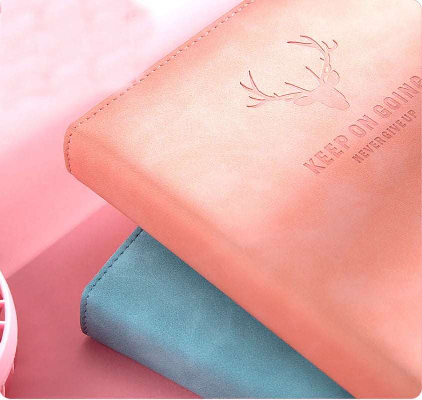 A5 Thick Notebook Journal PU Hard Cover Diary Notepad European Style Student Sketchbook Stationery Office Work Planner Note Book