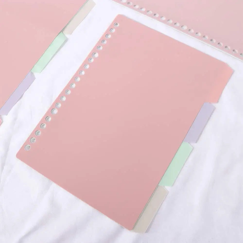 School Coil Book Bookmark B5 A5 A4 Diary Loose-leaf Inner Page Notebook Separator Page Binder Index Page Binder Index Dividers