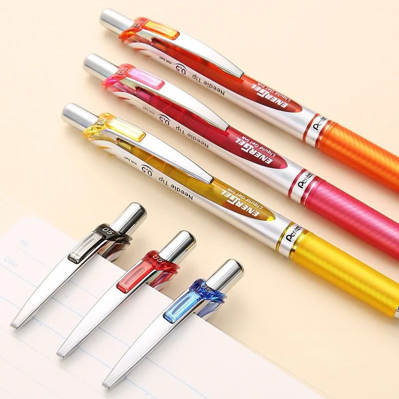 Pentel BLN75 Gel Pen Smooth And Quick-drying Press Water Pen For Students With 0.5mm Japanese Stationery