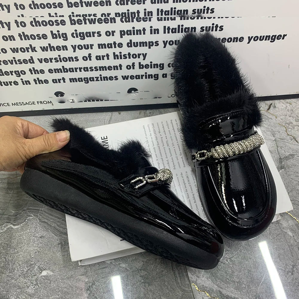 Mullers Designer Plush Loafers Antislip