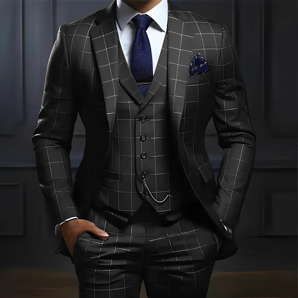 3 piece Formal Business Work Tuxedo Custom Color