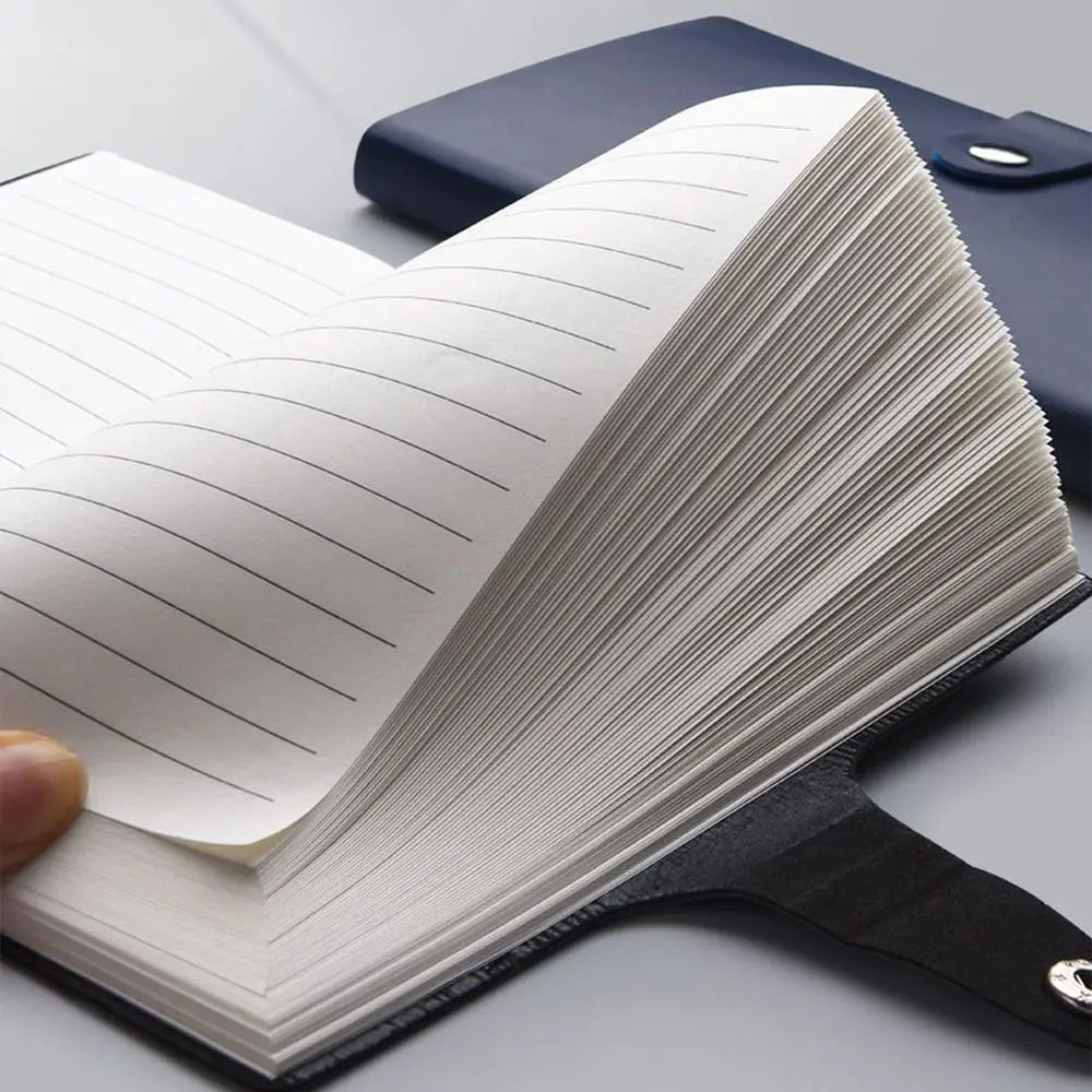 Simple Memo Diary Planner A7 Mini Notebook Scrapbooking Word Book Pocket Notepad PU Cover Thickening Business