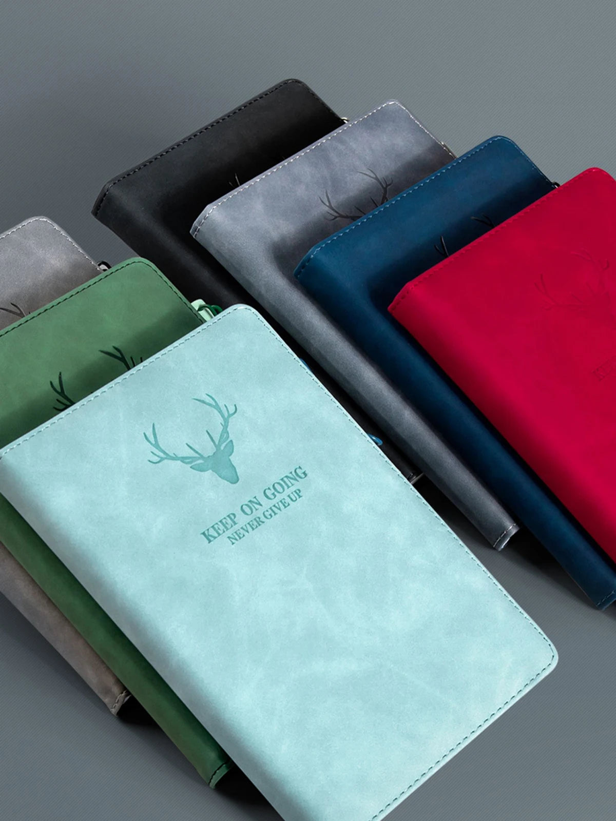 A5 Notebook Student Planning Efficiency Book Business Office Work Conference Notepad 360 Pages 100GSM Font Leather Cover