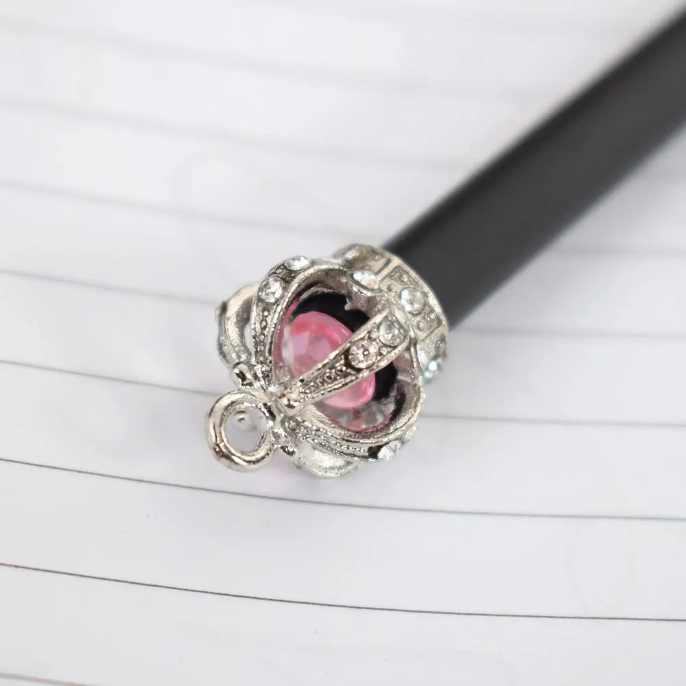 Pencil Crown Diamond Color Pencil Stationery Items Drawing Supplies Cute Pencils For School Basswood Office School