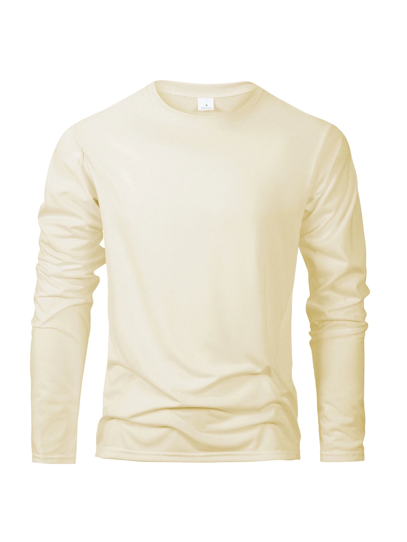 Long Sleeve Casual Tops Solid Color T-Shirt