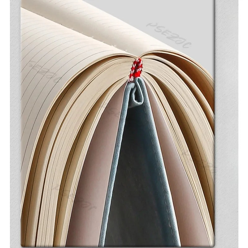 A4 Notebook Ultra-thick Thickened Notepad Business Soft Leather Work Meeting Record Book Office Diary Sketchbook Students Cute