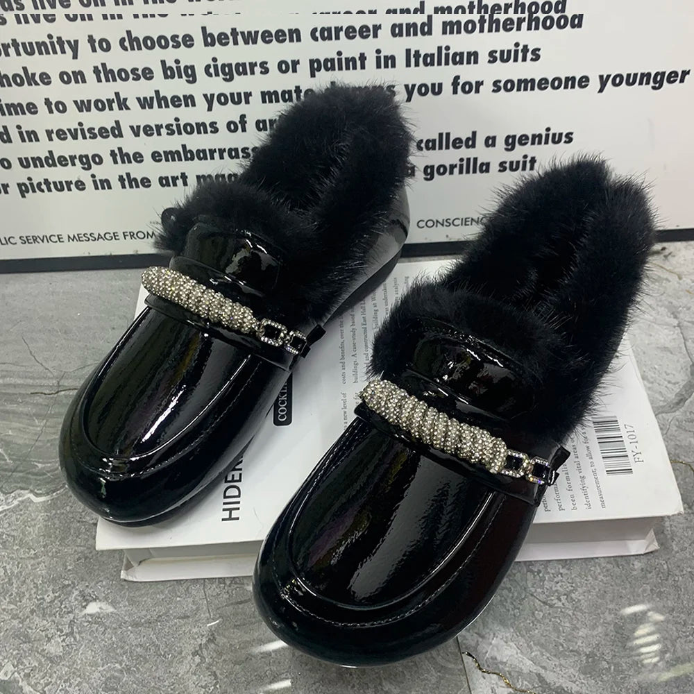 Mullers Designer Plush Loafers Antislip