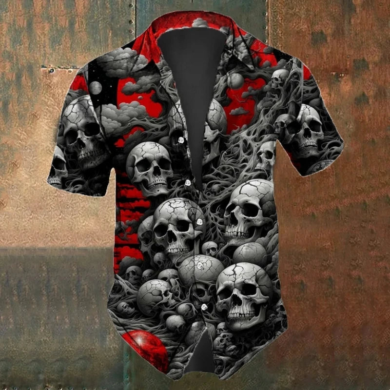 Short Sleeve Skull Shirt
