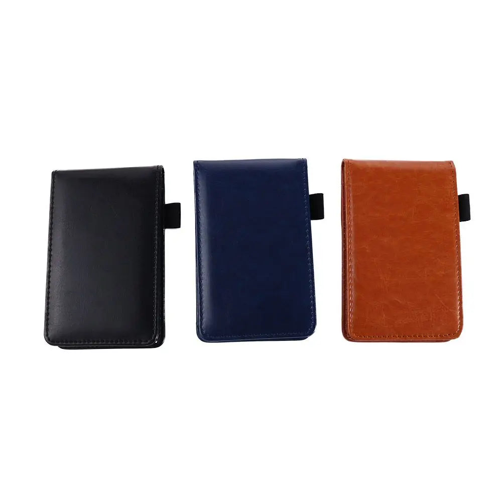 Office School Supplies Diary Small Memo Pads Leather Cover A7 Notebook Mini Notepad Business Memos Pocket Planner